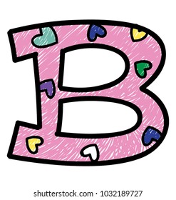 
Second letter of english alphabet B
