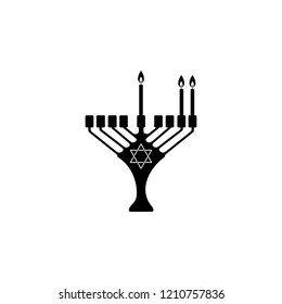 second night of Chanukah icon. Element of hanukkah icon for mobile concept and web apps. Detailed second night of Chanukah icon can be used for web and mobile