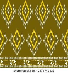 O segundo padrão é um tecido geométrico com uma grade de diamante de verde menta e pêssego, acentuado por detalhes pretos costurados, dando-lhe uma sensação folclórica ou tribal.
​Palavras-chave