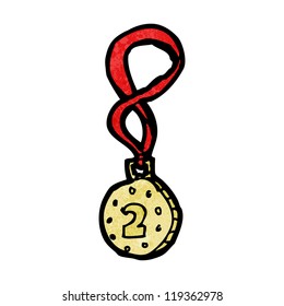 second place medal cartoon