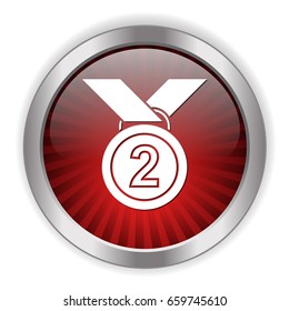 second place medal icon