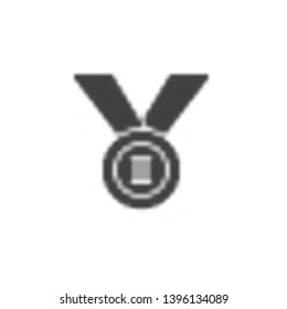 Second place medal vector icon. filled flat sign for mobile concept and web design. 2st place award ribbon glyph icon. Symbol, logo illustration. Pixel perfect vector graphics