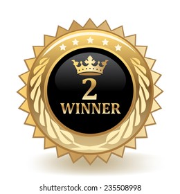 Second Place Winner Badge