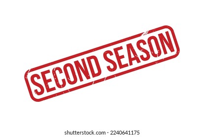 Second Season Rubber Stamp Seal Vector