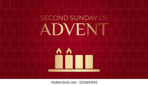 Second Sunday of Advent Background Illustration Design