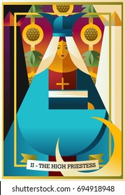 Second Tarot Card The High Priestess Popess