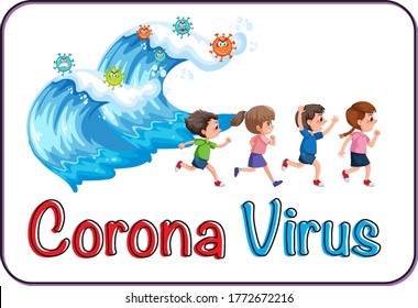 Ilustración de la segunda ola del virus Corona