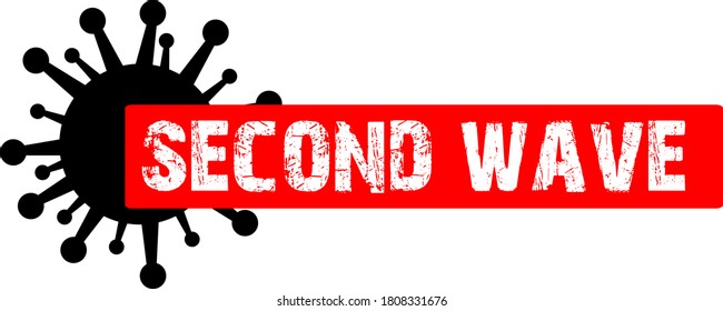 Second wave of Coronavirus, graphic icon and symbol
