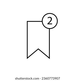 Secondary Icon. Grade Two Symbol - Vector.