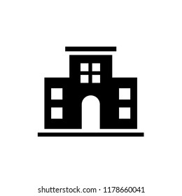 secondary school icon vector design eps 10. glyph icon design