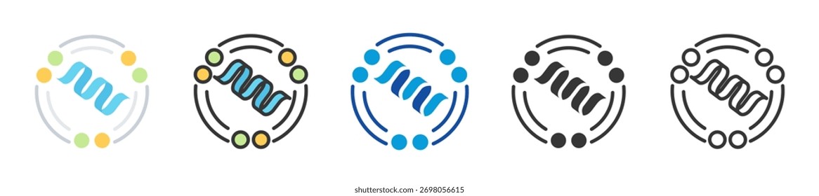 ícone da estrutura secundária definir coleção multi estilo vários