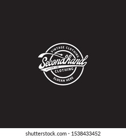 secondhand clothing logo illustration for seller