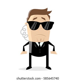 Secret Agent Cartoon Man