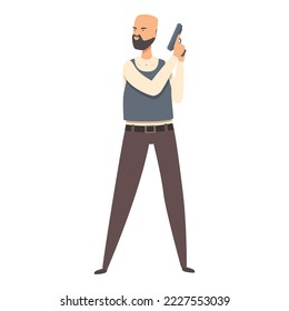 Secret agent icon cartoon vector. Crime detective. Investigator case