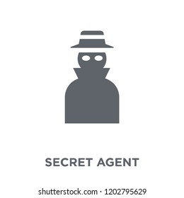 secret agent icon. secret agent design concept from Army collection. Simple element vector illustration on white background.