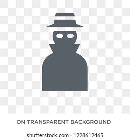 secret agent icon. secret agent design concept from Army collection. Simple element vector illustration on transparent background.