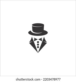 Secret Agent Icon Logo Design Illustration Template