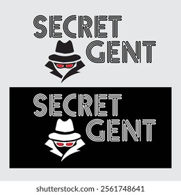 Secret Agent logo, vector design