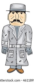 secret agent vector illustration