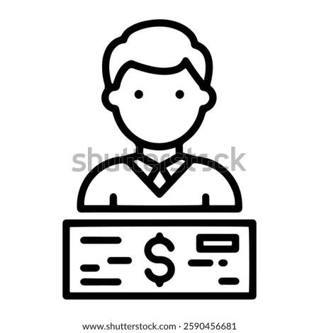 Secret Commission Icon Representing Bribery, Unethical Deals, and Business Corruption
