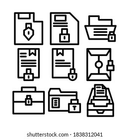 secret document icon or logo isolated sign symbol vector illustration - Collection of high quality black style vector icons
