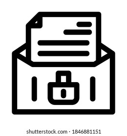 secret document icon or logo isolated sign symbol vector illustration - Collection of high quality black style vector icons
