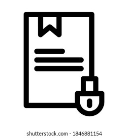 secret document icon or logo isolated sign symbol vector illustration - Collection of high quality black style vector icons

