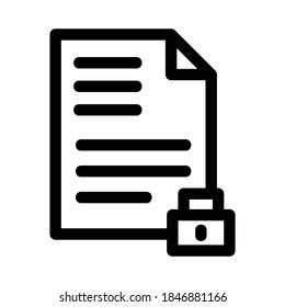 secret document icon or logo isolated sign symbol vector illustration - Collection of high quality black style vector icons
