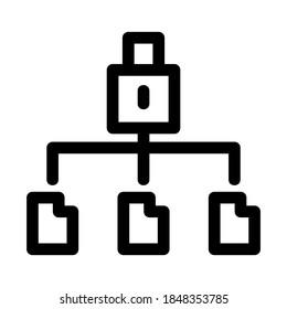 icono de documento secreto o logotipo símbolo de signo aislado ilustración vectorial - Colección de iconos vectoriales de estilo negro de alta calidad

