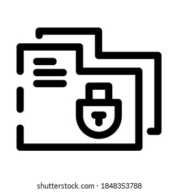 secret document icon or logo isolated sign symbol vector illustration - Collection of high quality black style vector icons
