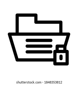 secret document icon or logo isolated sign symbol vector illustration - Collection of high quality black style vector icons
