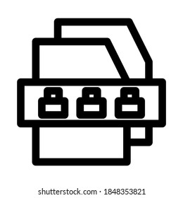 secret document icon or logo isolated sign symbol vector illustration - Collection of high quality black style vector icons
