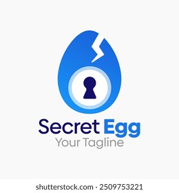 Design-Vorlage für geheimes Ei-Logo. Gut für Unternehmen, Agentur, Gemeinschaft und Organisation