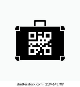 Icono de codificador secreto . Símbolo de código QR - vector.