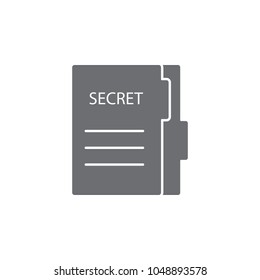 secret files icon. Simple element illustration. secret files symbol design template. Can be used for web and mobile on white background