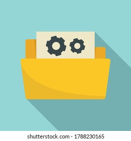 Secret folder innovation icon. Flat illustration of secret folder innovation vector icon for web design