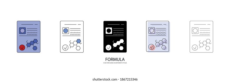 Secret Formula Vector Type Icon