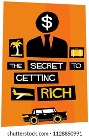 The Secret to Getting Rich Retro Poster Design
