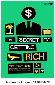 The Secret to Getting Rich Retro Poster Design