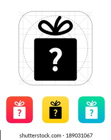 Secret gift icon. Vector illustration.