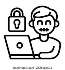 Secret Icon Element For Design