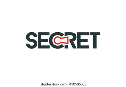 Secret Logo, Lettering Logo Vector