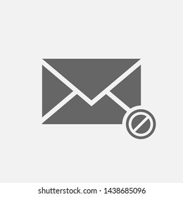 Secret mail icon, safe mail icon isolated on white background. Vector illustration. Eps 10.