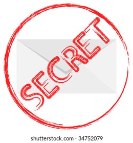 secret mail message vector illustration