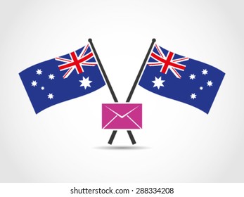 Secret Mail Post Australia Emblem Icon