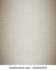 Secret message from the past on a beige background. An ancient stone tablet with encrypted Testaments. Stylish background for banners and prints