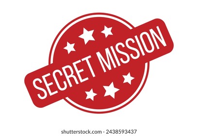 Geheime Mission Stempel Siegel Vektor