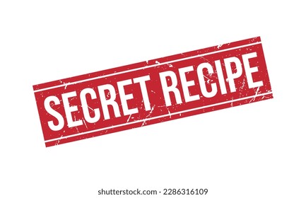 Vector de sello de goma de receta secreta