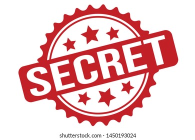 Secret Rubber Stamp. Secret Stamp Seal – Vector