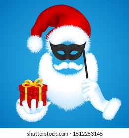 Secret Santa Claus.Secret gifts.Template, banner. Vector EPS 10.